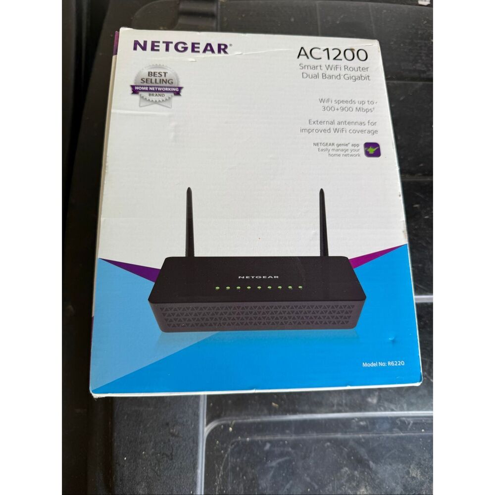 NETGEAR AC1200 R6220 Smart WiFi Router Dual Band Gigabit